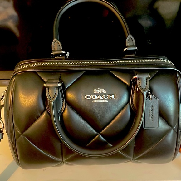 Coach Handbags - COACH NWT - Rowan Satchel in Black